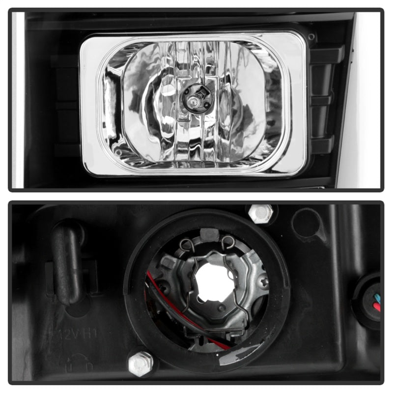 Spyder Ford F250/350/450 11-16 V2 High-Power LED Headlights-White Light Bar-Black PRO-YD-FS11V2PL-BK SPYDER