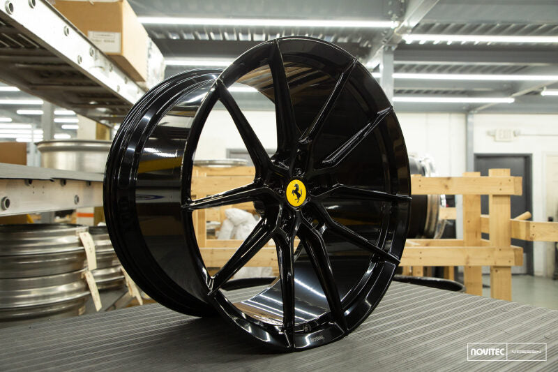 Vossen x Novitec NF9 21x9 ET:35 Gloss Black Ferrari 488 / F8 Front Wheel