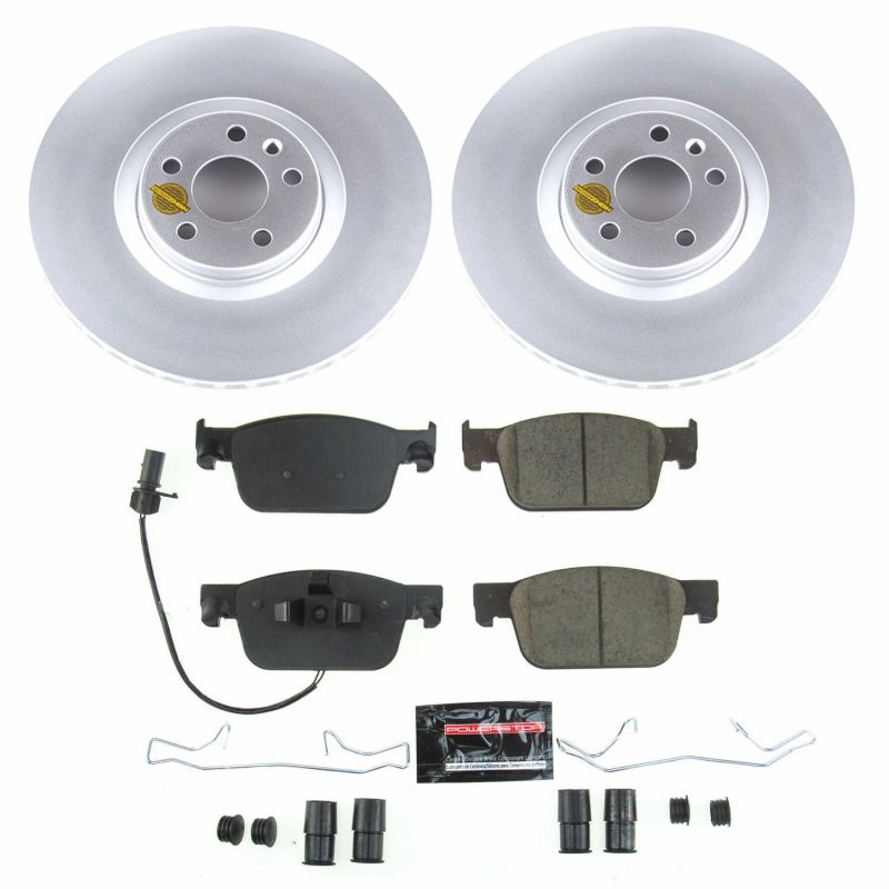 Power Stop 17-19 Audi A4 Front Z23 Evolution Sport Coated Brake Kit PowerStop