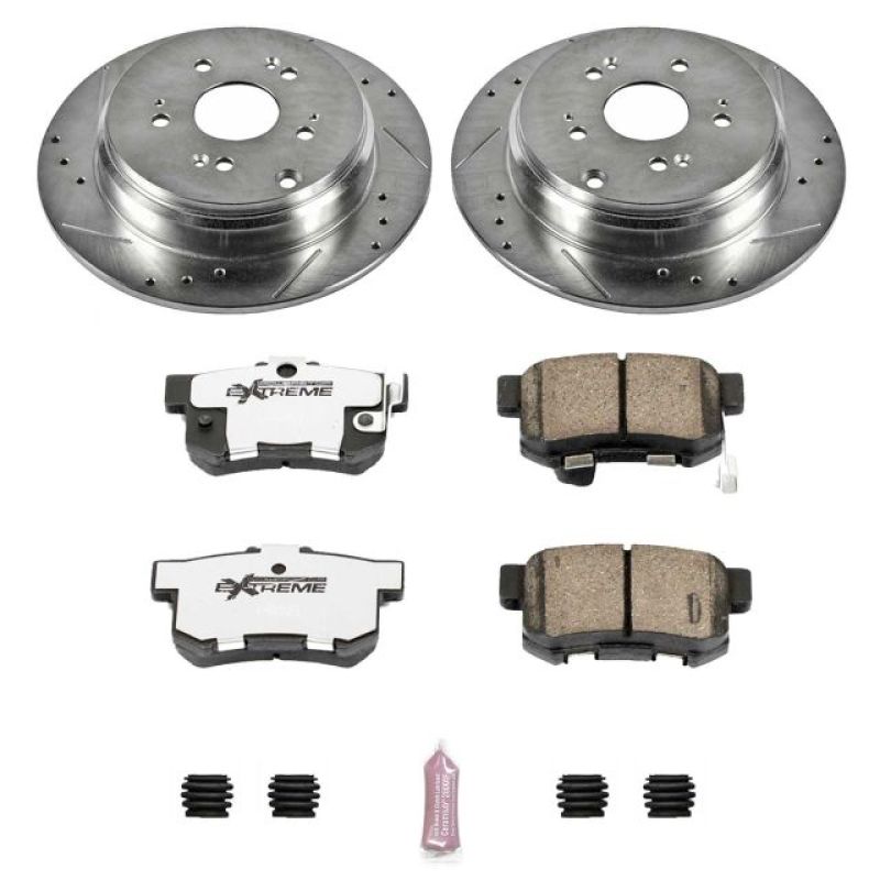 Power Stop 07-09 Acura RDX Rear Z26 Street Warrior Brake Kit