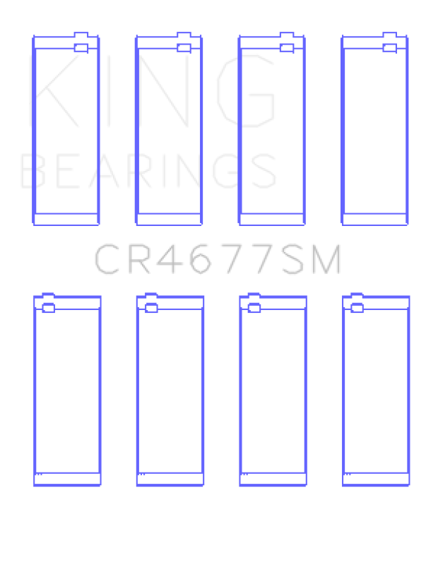 King Engine Bearings Opel 1.6 Turbo A16LET A16NET Z16LET (Size +0.25mm) Connecting Rod Bearing Set