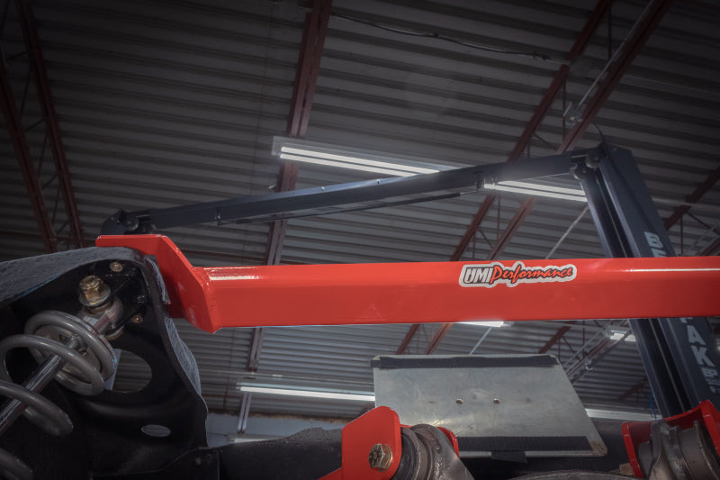 UMI 64-72 GM A-Body Rear Shock Tower Brace - Red