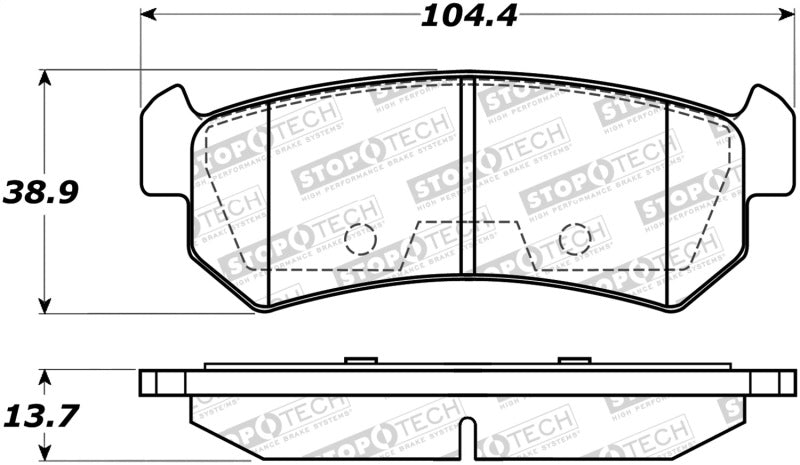 StopTech Premium Ceramic Brake Pads - 308.10360 Stoptech