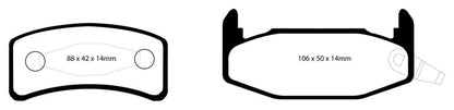 EBC YellowStuff Rear Brake Pads - DP4978R EBC