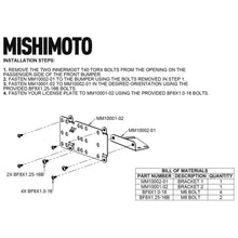 Load image into Gallery viewer, Mishimoto 2021+ Ford Bronco Modular Bumper License Plate Relocation Mishimoto