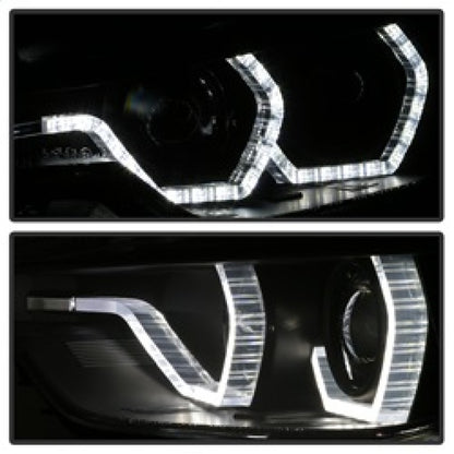 Spyder 12-14 BMW F30 3 Series 4DR Projector Headlights - LED DRL - Black (PRO-YD-BMWF3012-DRL-BK) SPYDER