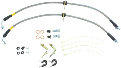 StopTech 11-14 Ford Mustang GT 5.0L V8 Stainless Steel Front Brake Lines Stoptech
