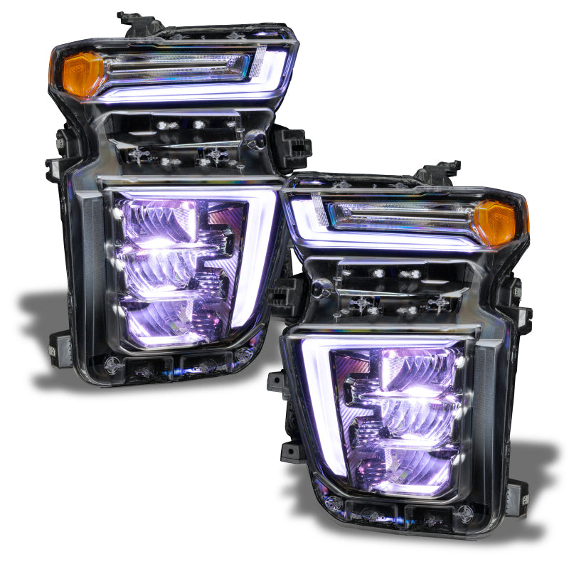 Oracle 20-21 Chevy Silverado HD 2500/3500 RGB Headlight Demon Eye Kit - ColorSHIFT w/o Controller ORACLE Lighting