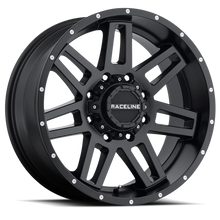 Load image into Gallery viewer, Raceline 931B Injector 16x8in / 5x114.3/5x127 BP / 0mm Offset / 78.1mm Bore - Satin Black Wheel