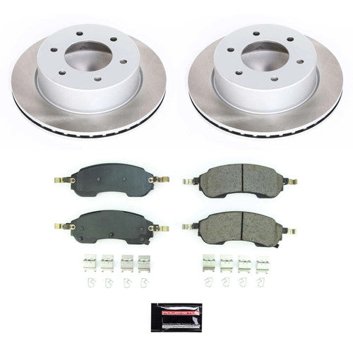 Power Stop 21-23 Ford Bronco Front and Rear Semi-Coated Rotor Kit