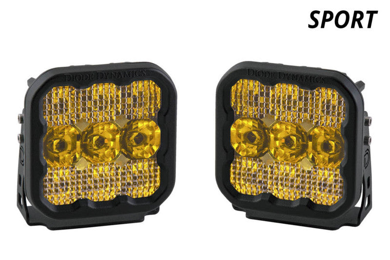 Diode Dynamics SS5 LED Pod Sport - Yellow Combo (Pair)