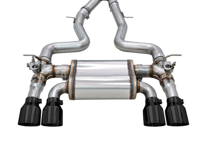 AWE Tuning BMW F8X M3/M4 Track Edition Catback Exhaust - Diamond Black Tips AWE Tuning