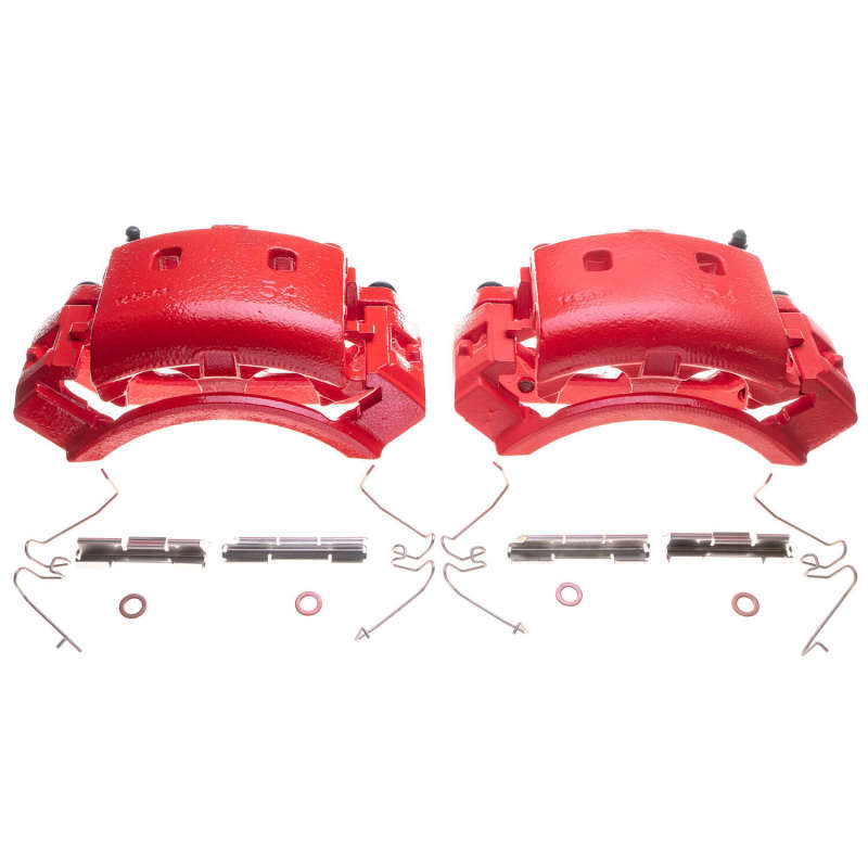 Power Stop 04-06 Ford E-150 Front Red Calipers w/Brackets - Pair PowerStop