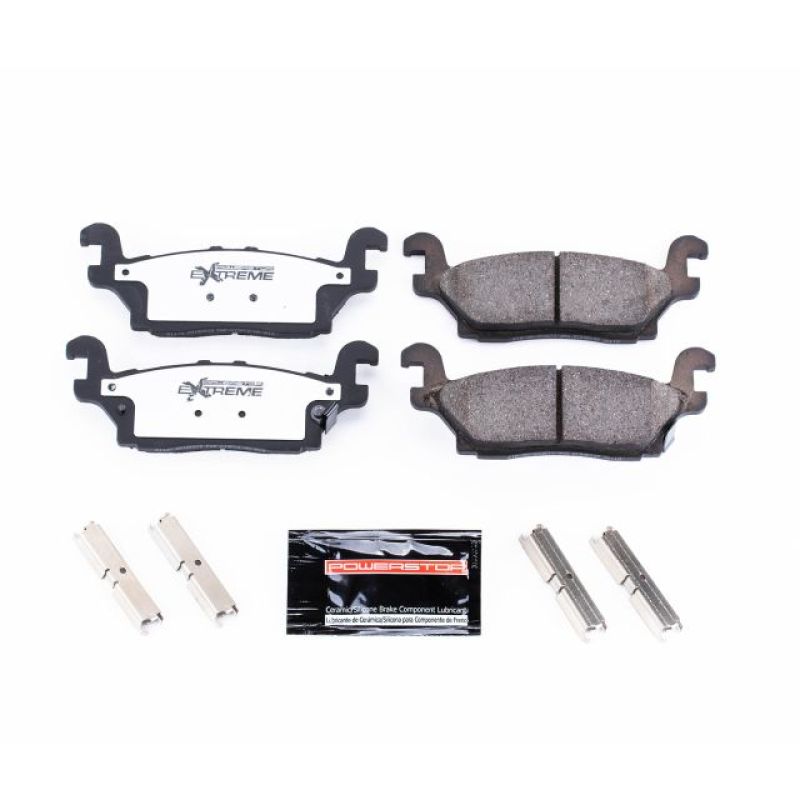 Power Stop 06-10 Hummer H3 Rear Z36 Truck & Tow Brake Pads w/Hardware PowerStop