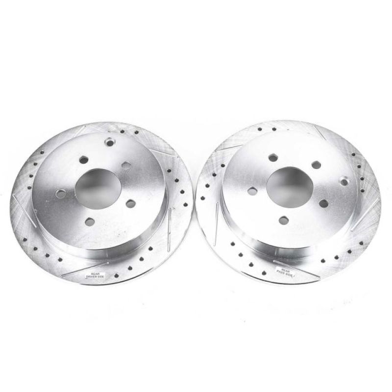 Power Stop 02-07 Buick Rendezvous Rear Evolution Drilled & Slotted Rotors - Pair PowerStop