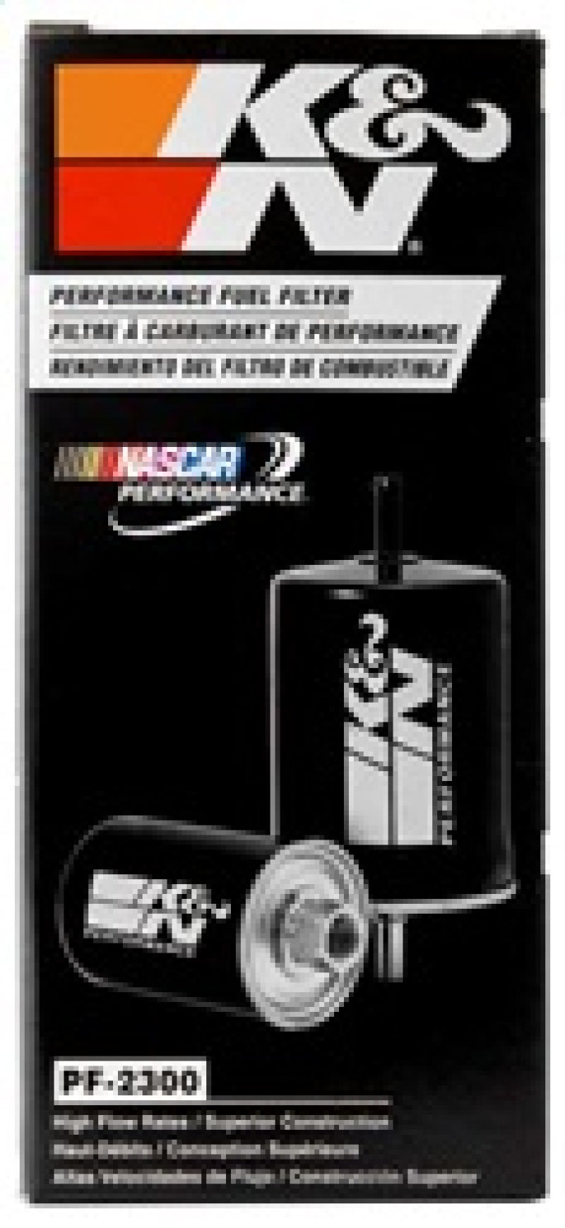 K&N Cellulose Media Fuel Filter 3in OD x 6.938in L K&N Engineering