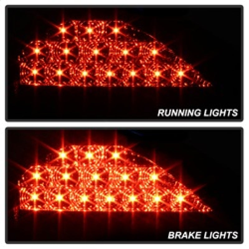 Spyder Pontiac Grand AM 99-05 LED Tail Lights Black ALT-YD-PGAM99-LED-BK SPYDER