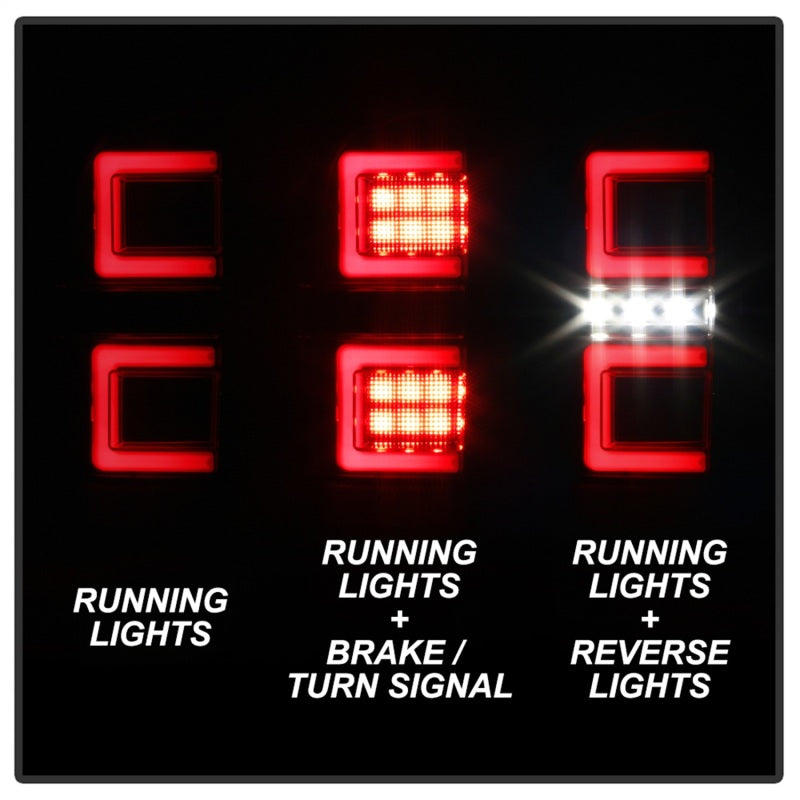Spyder 16-17 Toyota Tacoma LED Tail Lights - Black Smoke (ALT-YD-TT16-LED-BSM) SPYDER