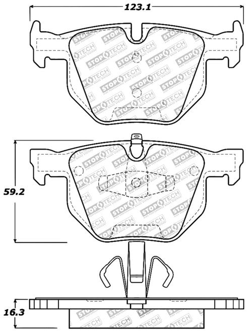 Centric Performance 12 BMW X1 / 09-13 Z4 / 06 325 Series (Exc E90) Front Brake Pads