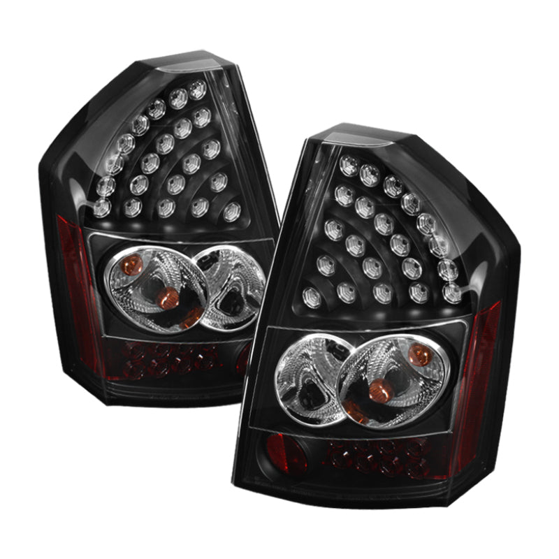 Spyder Chrysler 300C 08-10 LED Tail Lights Black ALT-YD-C308-LED-BK SPYDER