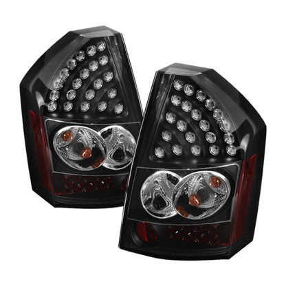 Spyder Chrysler 300C 08-10 LED Tail Lights Black ALT-YD-C308-LED-BK SPYDER