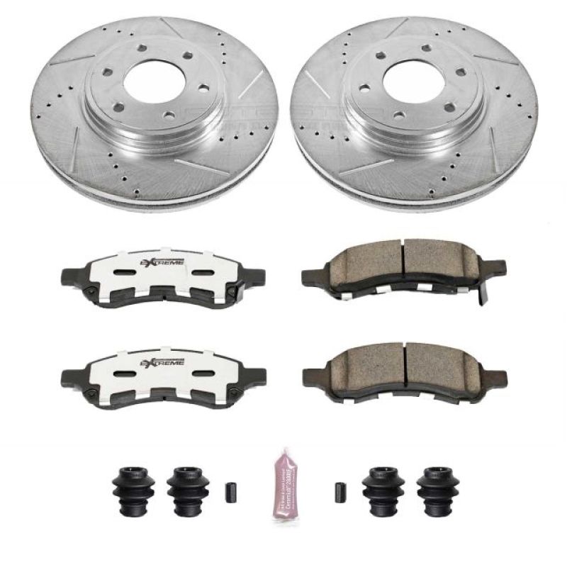 Power Stop 06-09 Chevrolet Trailblazer Front Z26 Street Warrior Brake Kit PowerStop