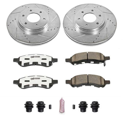 Power Stop 06-09 Chevrolet Trailblazer Front Z26 Street Warrior Brake Kit PowerStop