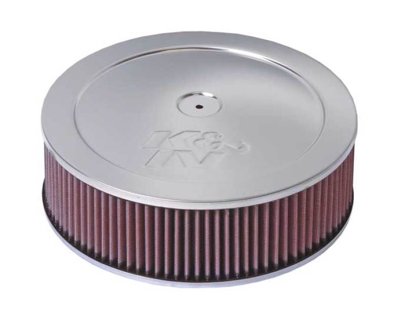 K&N Custom Round Filter 5-1/8in FLG / 11in Dia / 4-3/4in H w/VENT K&N Engineering
