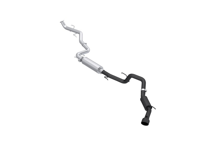 MBRP 2024 Toyota Tacoma 2.4L (Excl Leaf Spring) 3in Cat-Back Single Exit Blk-Coated Aluminized Steel MBRP