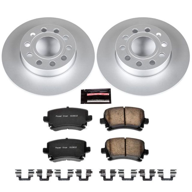 Power Stop 2008 Audi A3 Rear Z23 Evolution Sport Coated Brake Kit