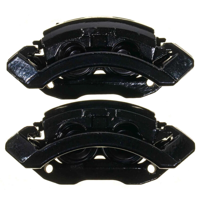 Power Stop 02-05 Dodge Ram 1500 Front Black Caliper w/Bracket - Pair PowerStop