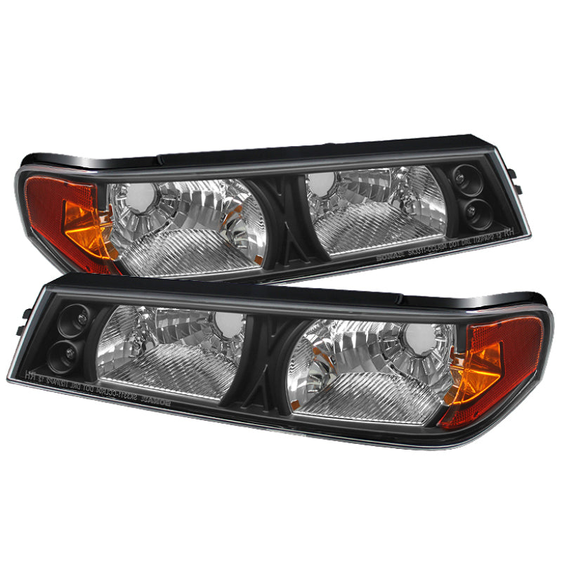 Xtune Chevy Colorado 04-12 / GMC Canyon 04-12 Bumper Lights Black CBL-YD-CCO04-BK SPYDER