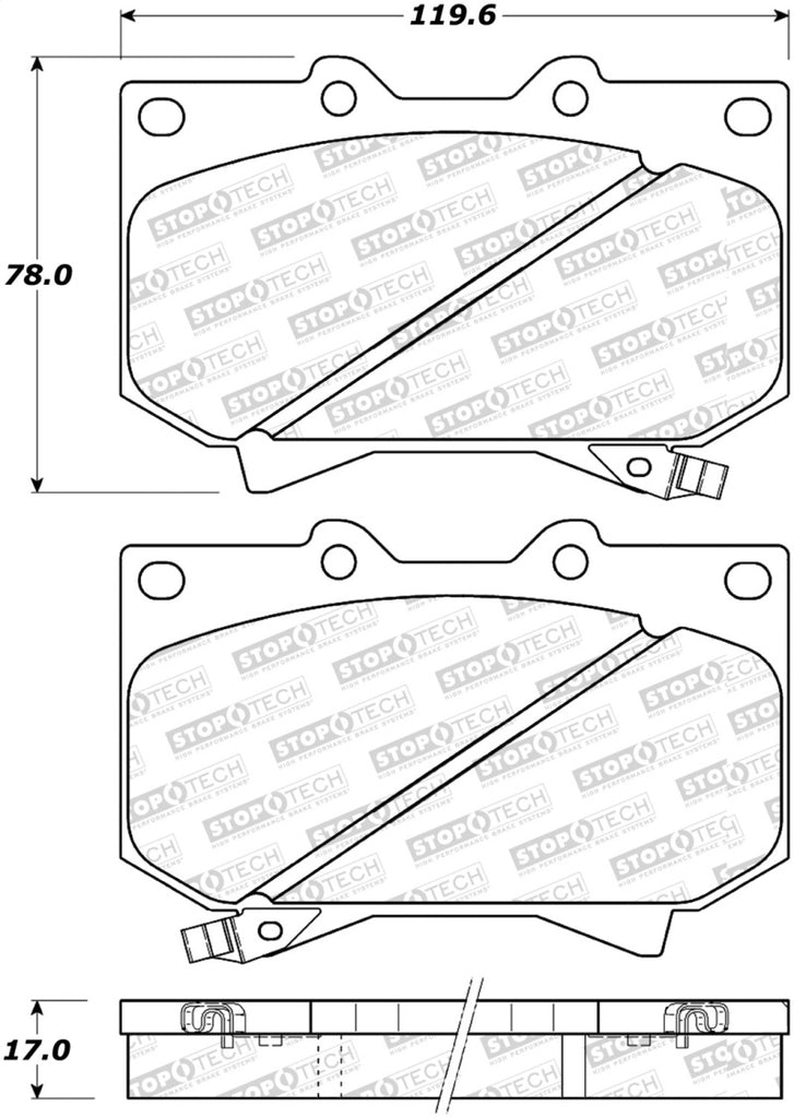 StopTech Street Disc Brake Pads - 305.08120