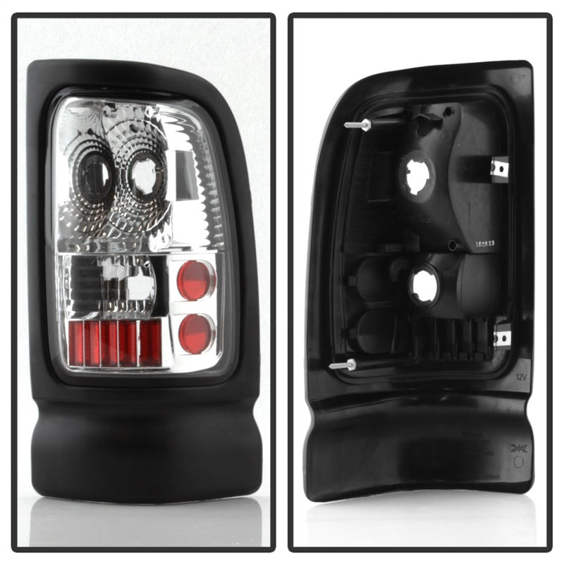 Xtune Dodge Ram 1500/2500/3500 94-01 Euro Style Tail Lights Chrome ALT-ON-DRAM94-C SPYDER