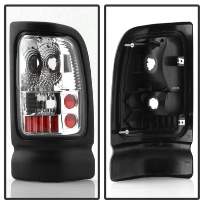 Xtune Dodge Ram 1500/2500/3500 94-01 Euro Style Tail Lights Chrome ALT-ON-DRAM94-C SPYDER