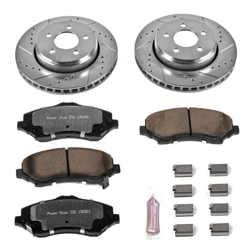 Power Stop 07-11 Dodge Nitro Front Z36 Truck & Tow Brake Kit PowerStop
