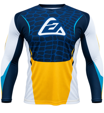 Answer  Syncron Raceday Jersey Yellow/Navy/Cyan/White - XS