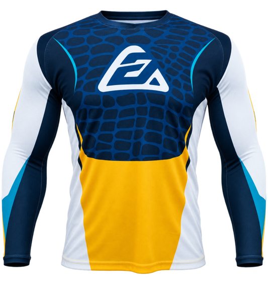 Answer  Syncron Raceday Jersey Yellow/Navy/Cyan/White - Small