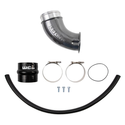 Wehrli 01-04 Duramax LB7 4in High Flow Intake Horn - Cherry Frost - WCF100535-CF