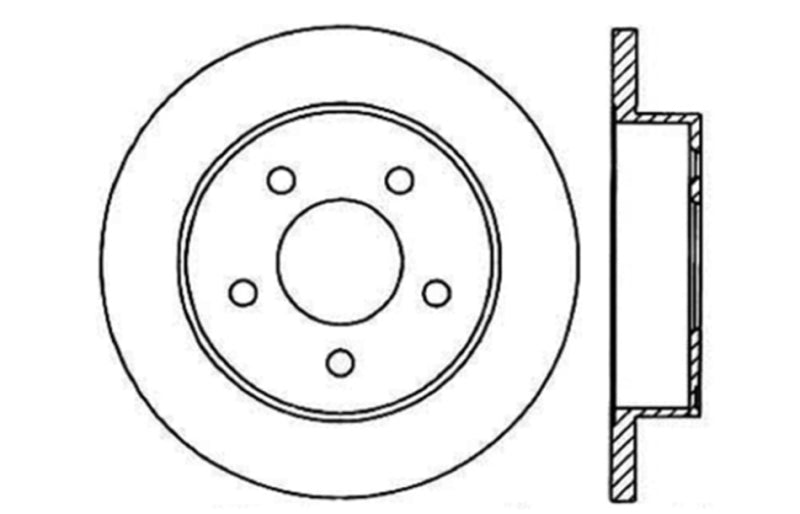 StopTech Drilled Sport Brake Rotor Stoptech