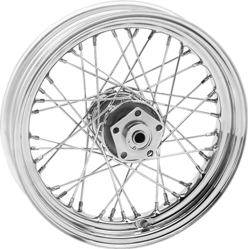Bikers Choice 73-83 FL FX Chrome 16 Inch Dual Flange Wheel Replaces H-D 40968-73 - 492455