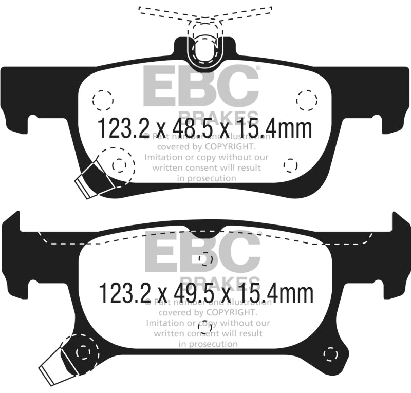 EBC GreenStuff Rear Brake Pads - DP23079 EBC