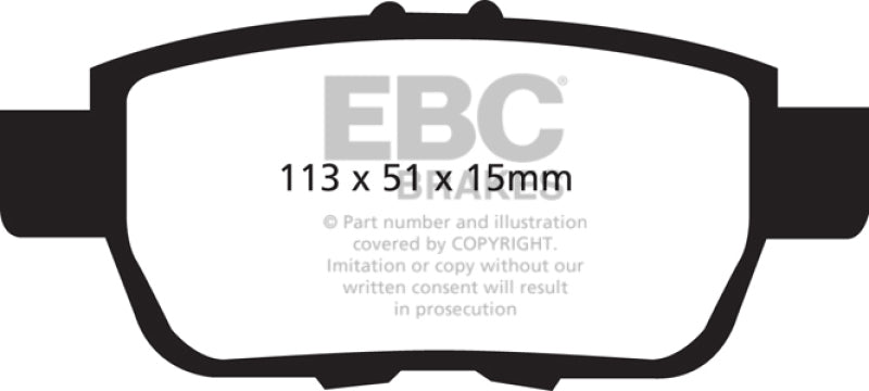 EBC Ultimax2 Rear Brake Pads - UD1103 EBC