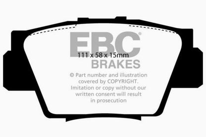 EBC RedStuff Rear Brake Pads - DP3873C EBC