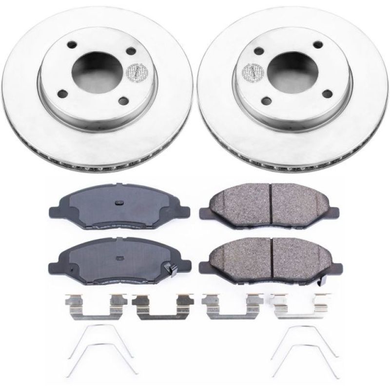 Power Stop 09-11 Nissan Versa Front Z17 Evolution Geomet Coated Brake Kit PowerStop