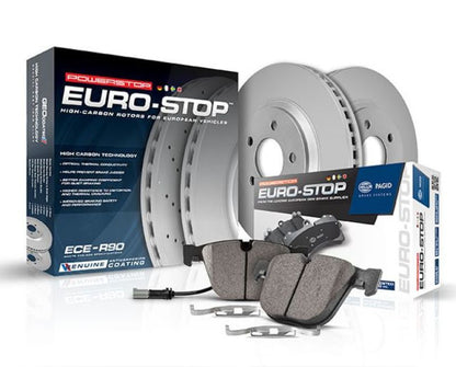 Power Stop 2007 BMW 328i Front Euro-Stop Brake Kit PowerStop