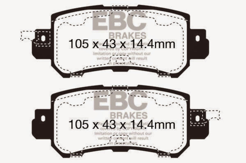 EBC Ultimax2 Rear Brake Pads - UD1624