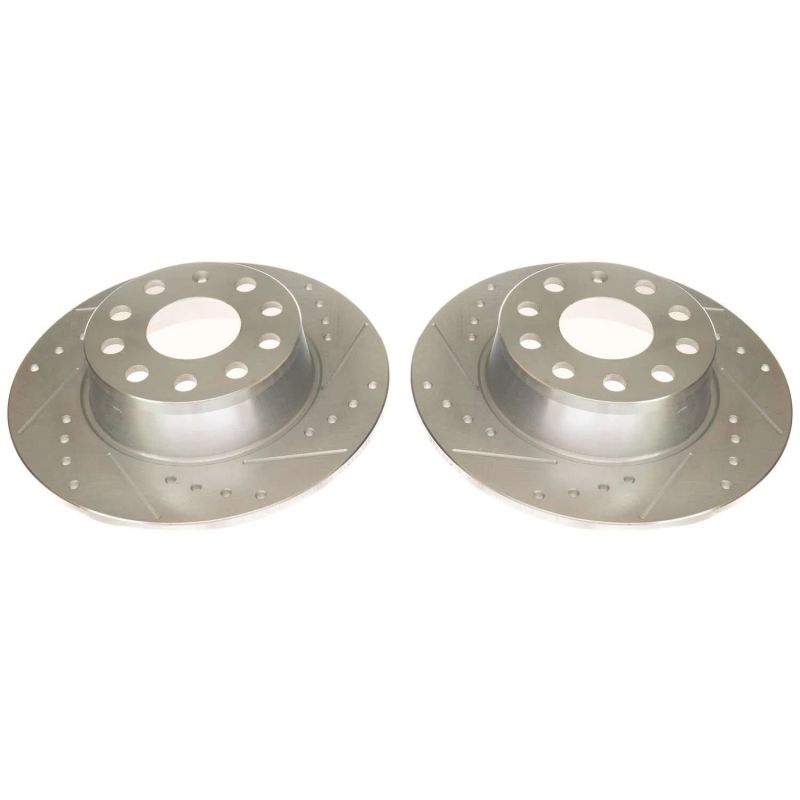 Power Stop 2019 Volkswagen Jetta Rear Evolution Drilled & Slotted Rotors - Pair PowerStop