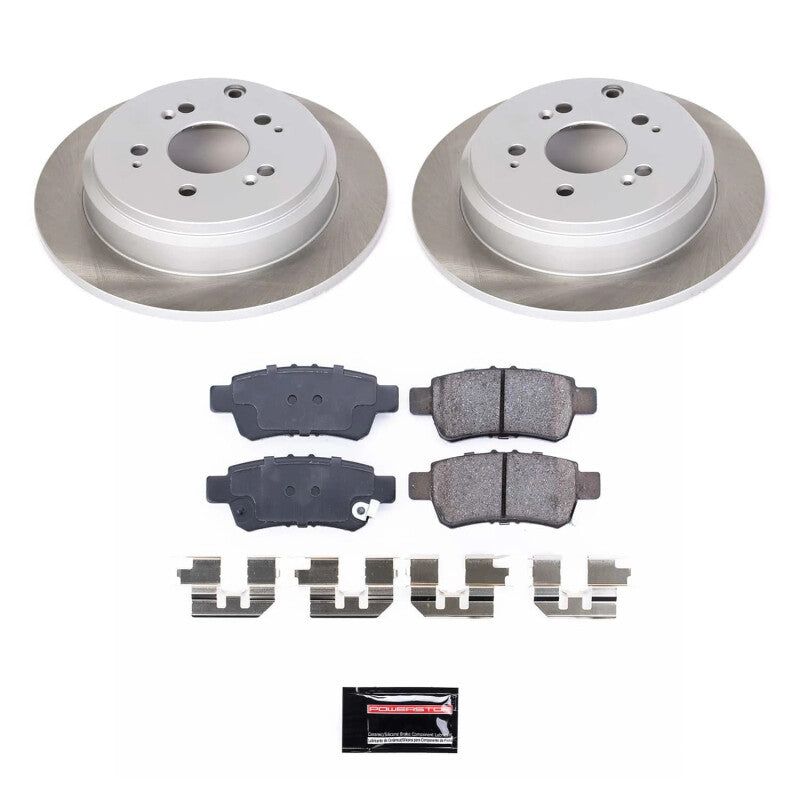 Power Stop 05-10 Honda Odyssey Rear Semi-Coated Rotor Kit PowerStop