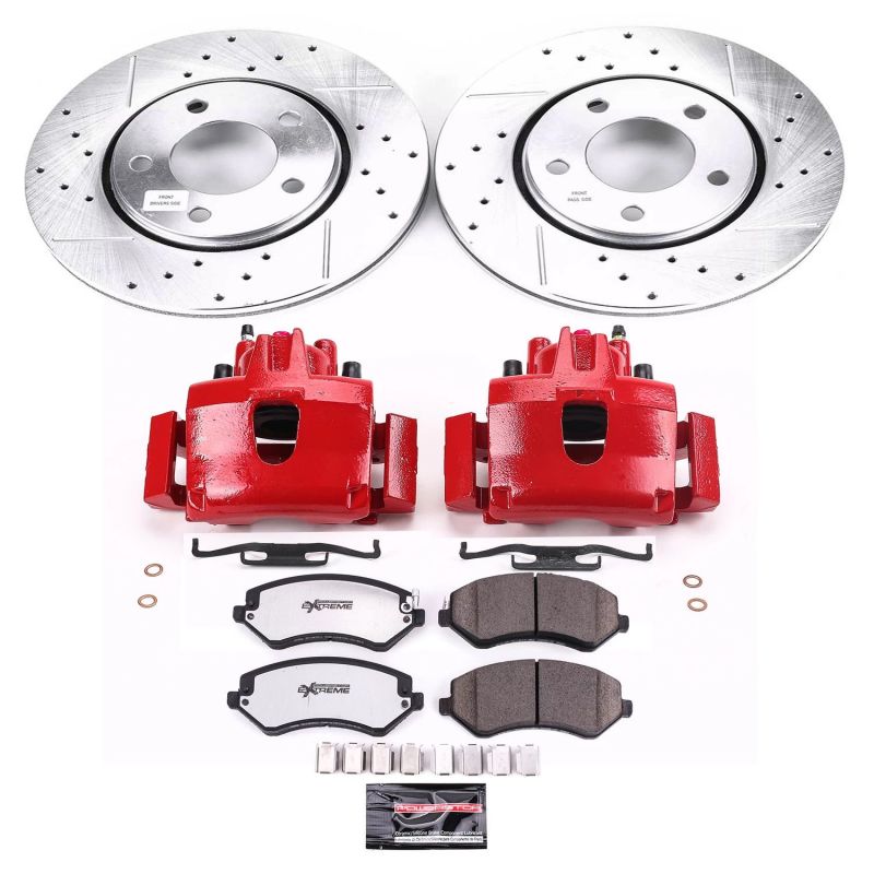 Power Stop 2003 Chrysler Voyager Front Z36 Truck & Tow Brake Kit w/Calipers PowerStop